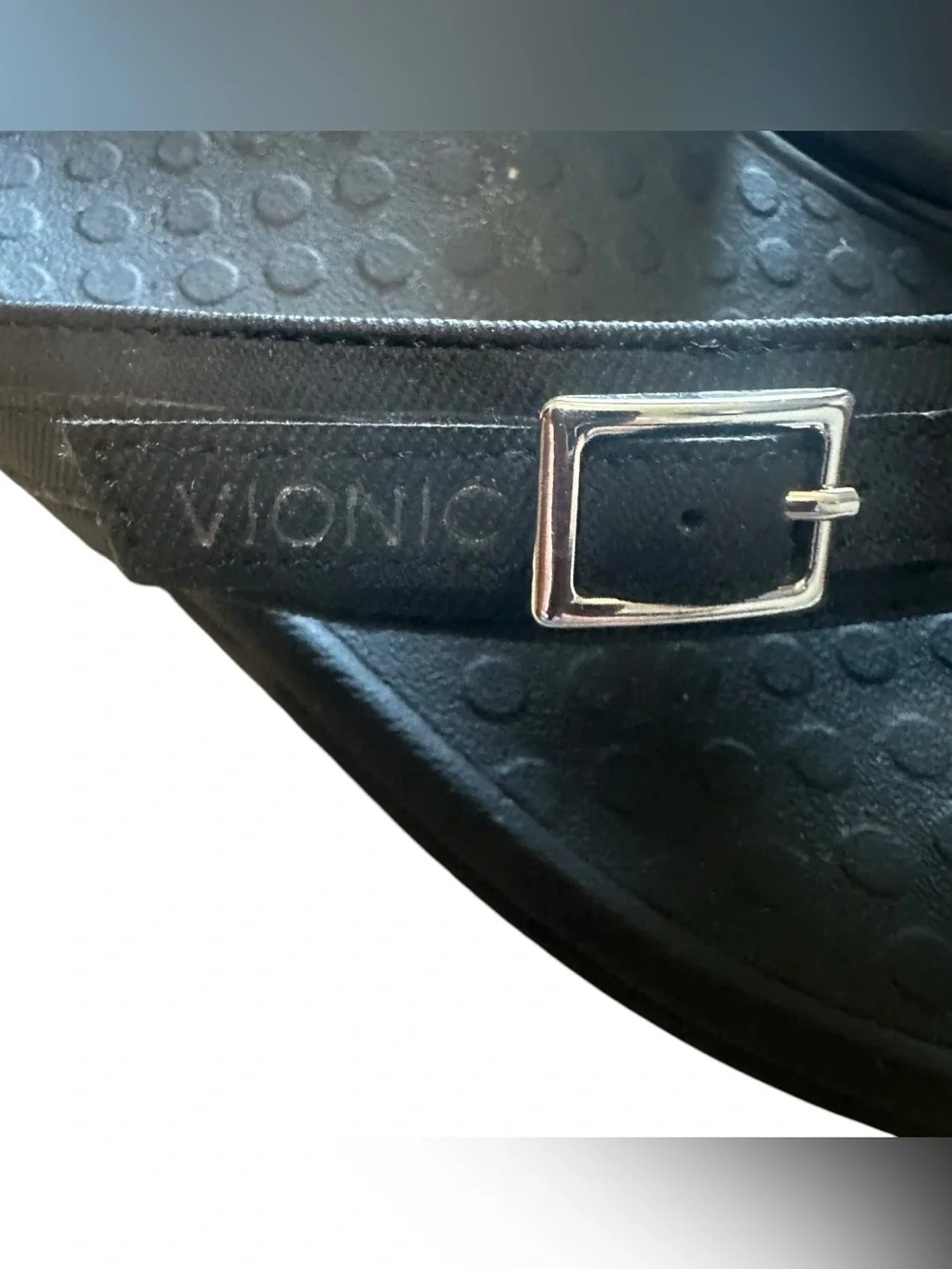 Vionic Patty Black Orthotic Flip Flop Sandals Women's 9 Excellent Condition